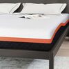 vidaXL Matelas Blanc et Noir 180 x 200 cm Tissu jacquard
