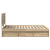 vidaXL Cadre de lit avec t&ecirc;te de lit Sonoma 140 x 200 cm Pin massif