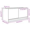 vidaXL Terrarium avec stockage Transparent 80 x 40 x 40 cm Verre