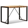 vidaXL Table à manger Bois de manguier brut 120 cm