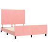 vidaXL Cadre de lit sans matelas rose 140x190 cm velours