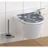 SCH&Uuml;TTE Si&egrave;ge de toilette brillant et fermeture en douceur ROUND DIPS