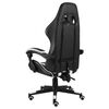 vidaXL Fauteuil de jeux vid&eacute;o Noir et blanc Similicuir