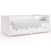vidaXL Lit de jour sans matelas blanc 80x200 cm bois de pin massif