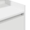 vidaXL Table de chevet avec 2 tiroirs blanc 38x34x80 cm