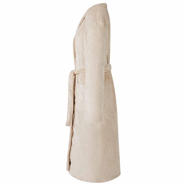 vidaXL Robe de bain sans capuche Beige xxl Flanelle