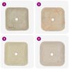 vidaXL Lavabo Crème 40x40x10 cm Marbre