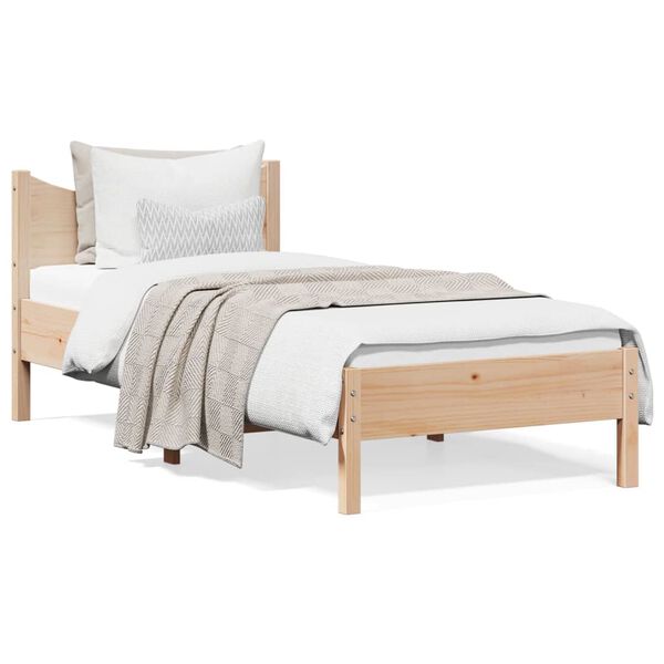 vidaXL Cadre de lit sans matelas 90x200 cm bois de pin massif