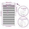 vidaXL Store enrouleur tamisant 80 x 175 cm gris