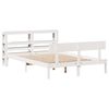 vidaXL Cadre de lit sans matelas blanc 135x190 cm bois de pin massif