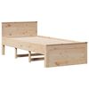 vidaXL Cadre de lit sans matelas avec t&ecirc;te de lit 100x200 cm bois pin