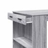 vidaXL Table de bar sonoma gris 102x70x103,5 cm bois d'ingénierie