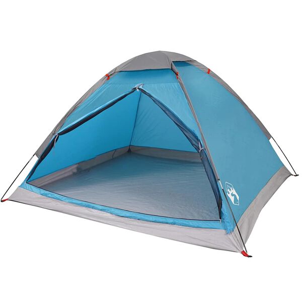 vidaXL Tente de camping &agrave; d&ocirc;me 2 personnes bleu imperm&eacute;able