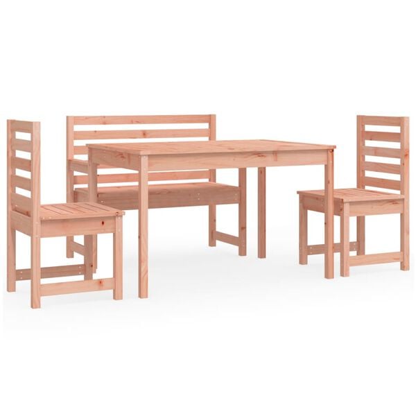 vidaXL Ensemble &agrave; manger de jardin 4 pcs bois massif Douglas