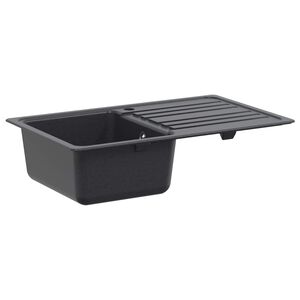 vidaXL &Eacute;vier de cuisine avec &eacute;gouttoir Granit 76,5 cm x 46 cm x 28 cm