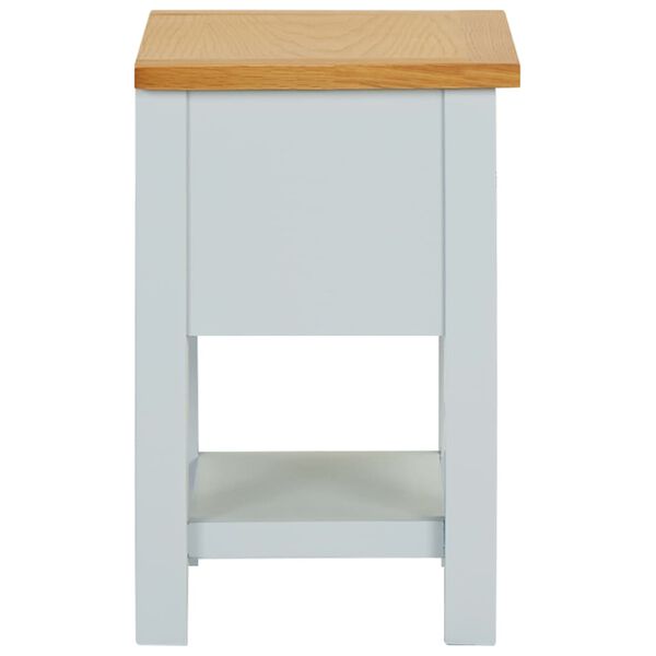 vidaXL Table de chevet 36x30x47 cm Bois de chêne massif