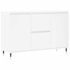 vidaXL Buffet blanc 101,5x35x70 cm bois d'ing&eacute;nierie