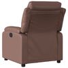 vidaXL Fauteuil inclinable Marron Similicuir