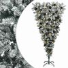 vidaXL Arbre de No&euml;l artificiel &agrave; branches articul&eacute;es &agrave; l'envers