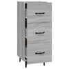 vidaXL Buffet Sonoma gris 34,5x34x90 cm Bois d'ingénierie