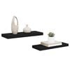 vidaXL &Eacute;tag&egrave;res murales flottantes 2 pcs noir 60x23,5x3,8 cm MDF