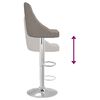 vidaXL Tabourets de bar lot de 2 gris fonc&eacute; tissu