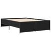 vidaXL Cadre de lit sans matelas noir 140x190 cm