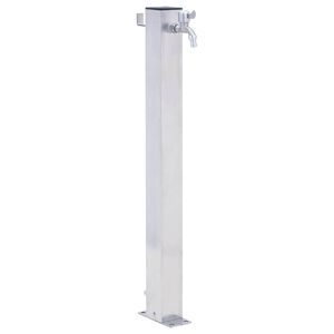 vidaXL Colonne &agrave; eau de jardin 40 cm acier inoxydable carr&eacute;