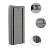vidaXL Armoire &agrave; chaussures avec housse Gris 57x29x162 cm Tissu