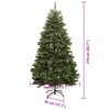 vidaXL Sapin de No&euml;l artificiel avec 300 LED Vert 210 cm PVC et m&eacute;tal