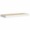 vidaXL &Eacute;tag&egrave;res flottantes 2 pcs ch&ecirc;ne et blanc 60x23,5x3,8 cm MDF