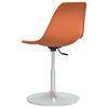vidaXL Chaises pivotantes &agrave; manger lot de 6 orange PP