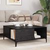 vidaXL Table basse Ch&ecirc;ne noir 80 x 80 x 36,5 cm Bois d'ing&eacute;nierie