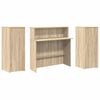 vidaXL Bureau réception chêne sonoma 180x50x103,5 cm bois d'ingénierie