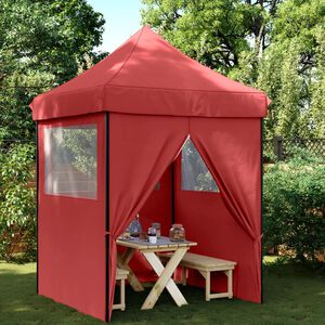 vidaXL Tente de r&eacute;ception pliable escamotable avec 4 parois lat&eacute;rales