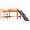 vidaXL Lit mezzanine enfants avec tour bleu 80x200cm bois pin massif
