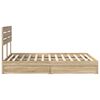 vidaXL Lit de Rangement Ch&ecirc;ne Sonoma 140 x 190 cm Bois d'ing&eacute;nierie