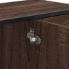 vidaXL Armoire lavabo de salle de bain chêne marron bois d'ingénierie