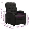 vidaXL Fauteuil Noir Tissu