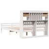 vidaXL Lit bibliothèque sans matelas blanc 135x190 cm bois pin massif