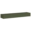 vidaXL Jardini&egrave;re vert olive 360x80x40 cm acier