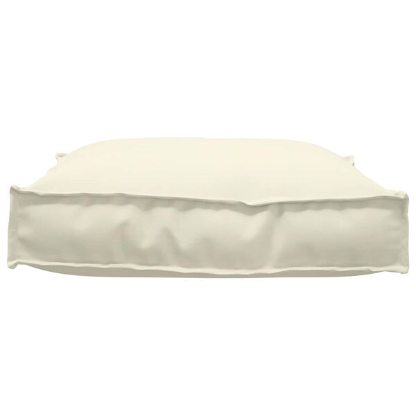 vidaXL Coussin Cr&egrave;me 70 x 70 x 12 cm Tissu Oxford