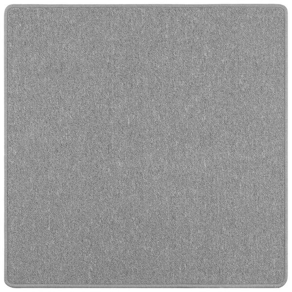 vidaXL Tapis Couloir Gris clair 100 x 100 cm 100% Polypropyl&egrave;ne