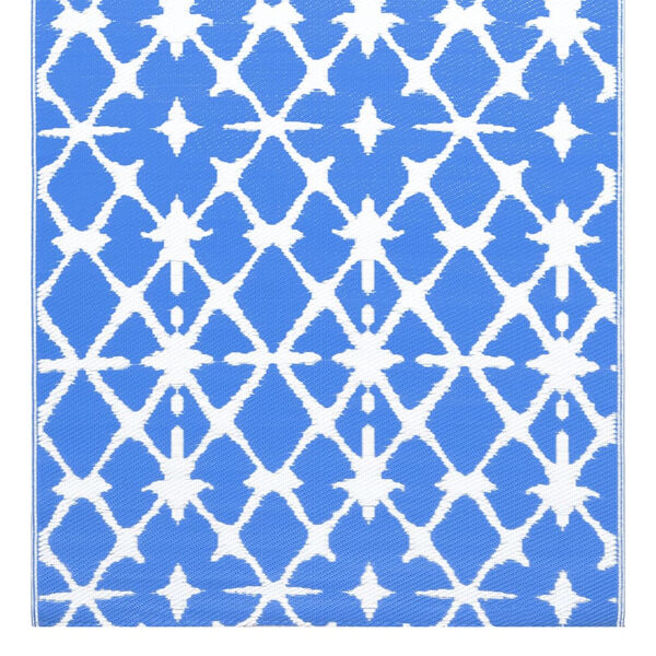 vidaXL Tapis d'extérieur ARAKIL bleu et blanc 190x290 cm PP