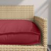 vidaXL Set de coussins de palette 2 pcs Bordeaux 100 x 40 x 8 cm