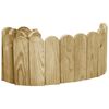 vidaXL Rouleaux de bordure 2 pcs 120 cm Bois de pin impr&eacute;gn&eacute;