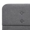 vidaXL Cadre de lit Gris clair Tissu 120 x 200 cm