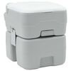 vidaXL Toilette de Camping Gris et blanc 41,5 x 36,5 x 42 cm