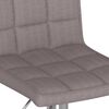 vidaXL Tabouret de bar Taupe Tissu