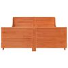 vidaXL Cadre de lit sans matelas cire marron 120x200cm bois pin massif